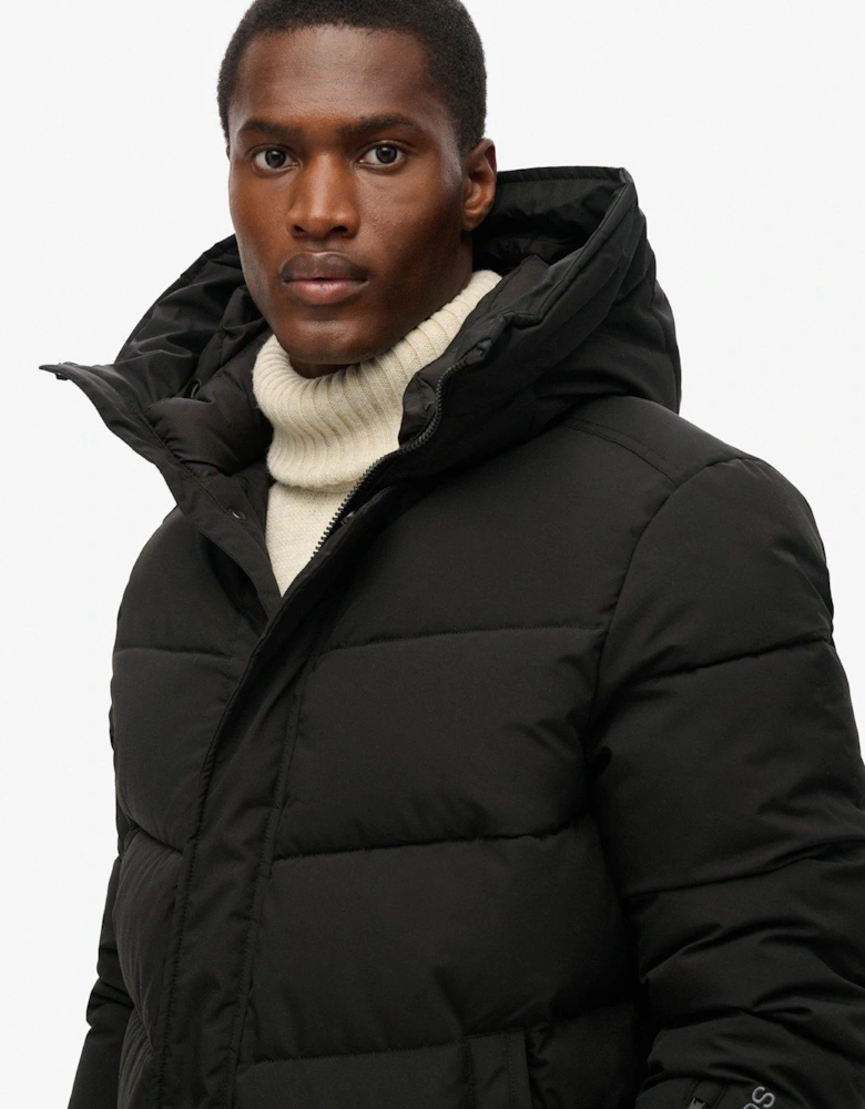 Code City Chevron Padded Jacket - Black