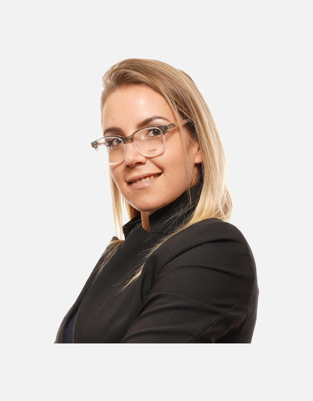 Multicolor Acetate Trapezium Glasses Women - Pink Frames