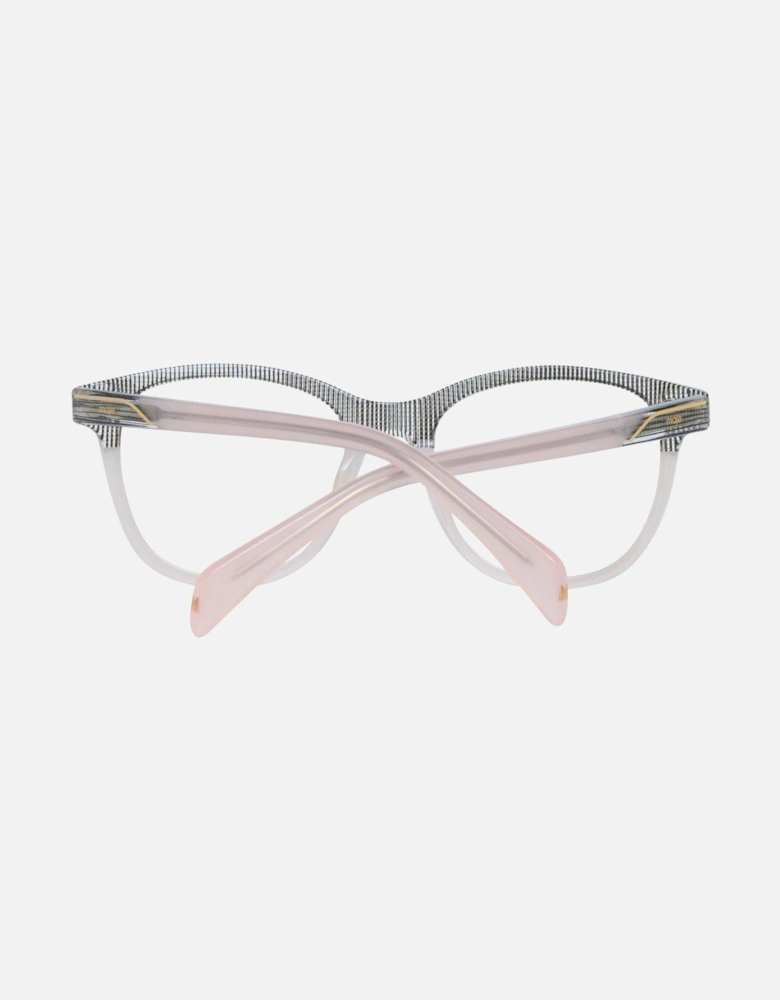 Multicolor Acetate Trapezium Glasses Women - Pink Frames