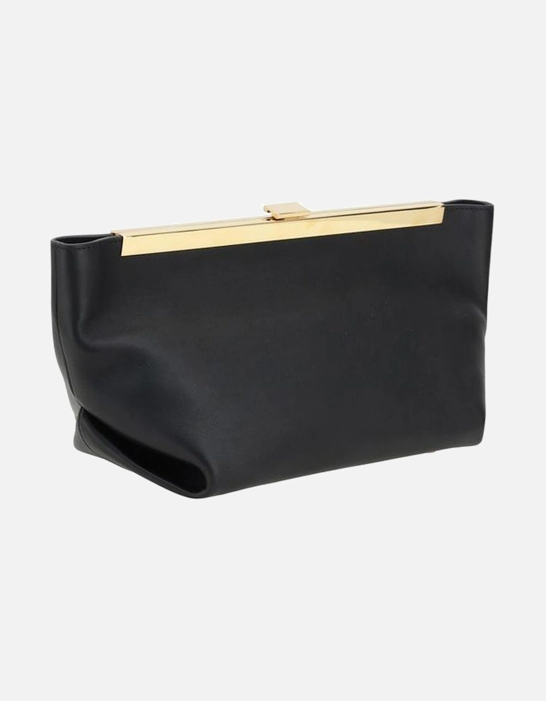 Aimee Leather Clutch Bag with Monogram Stud Women - Black