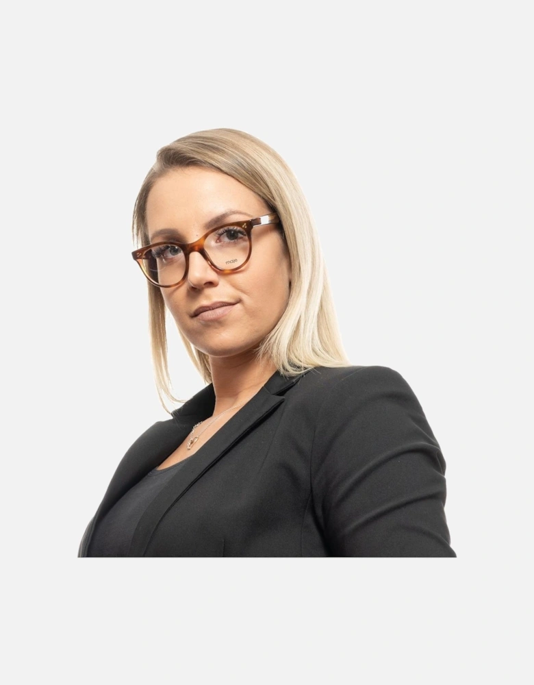 Brown Plastic Full-Rim Sunglasses Women Frames