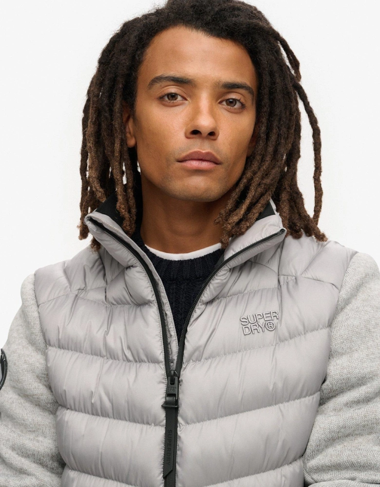 Storm Knit Hybrid Parker Jacket - Grey