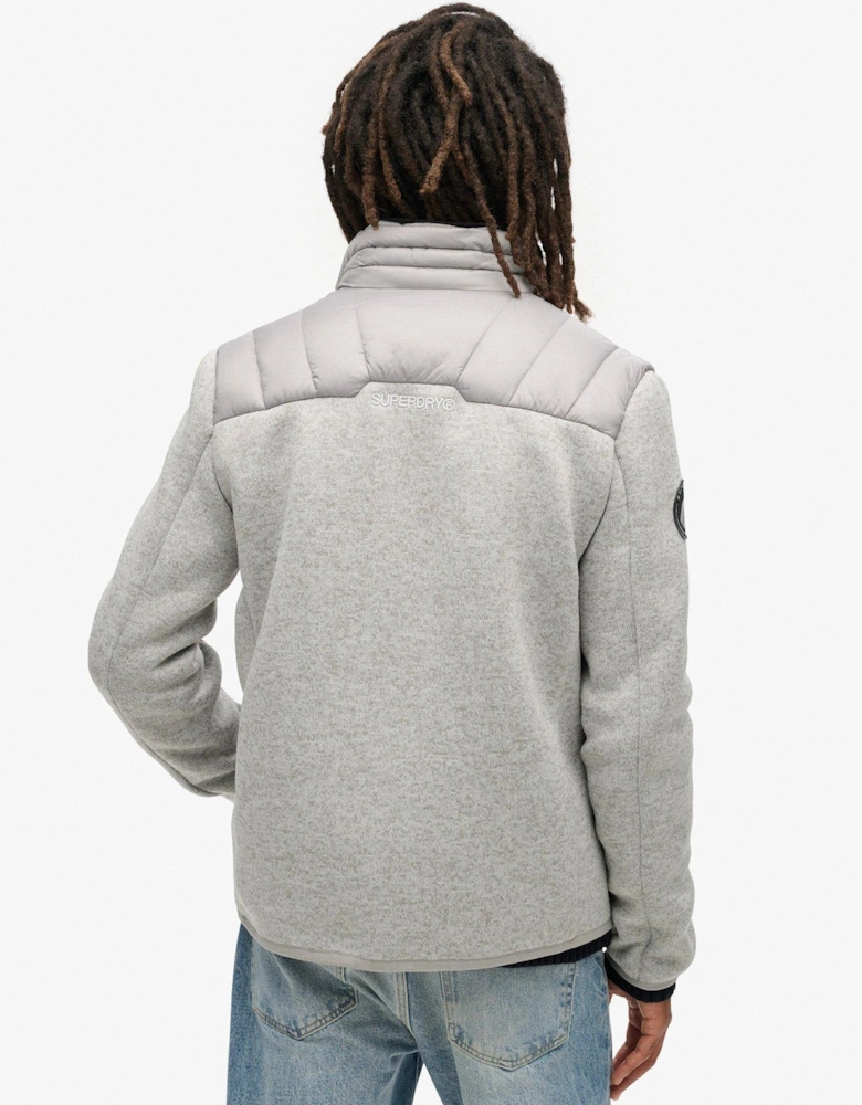 Storm Knit Hybrid Parker Jacket - Grey