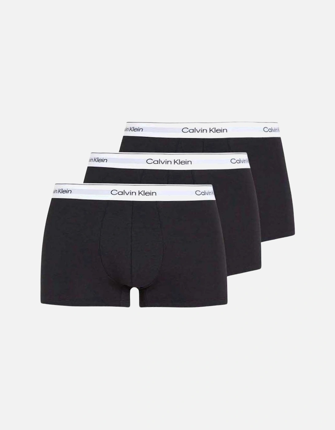 3-Pack Icon Cotton Stretch Low-Rise Boxer Trunks, Black/white, 6 of 5