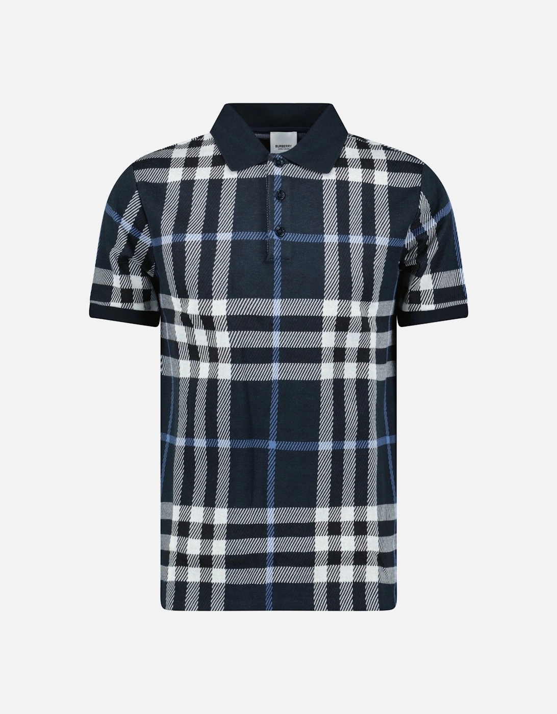 'Ferry' Check Cotton Polo Navy, 4 of 3