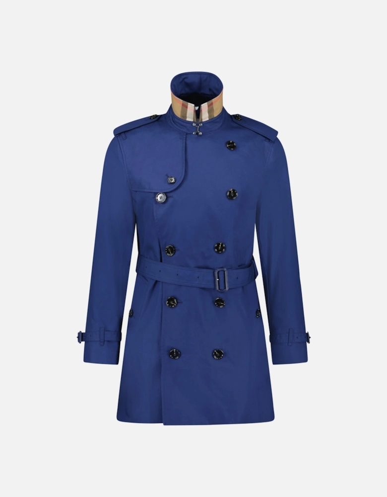 'Brockham' Double Breasted Belted Trench Jacket Navy