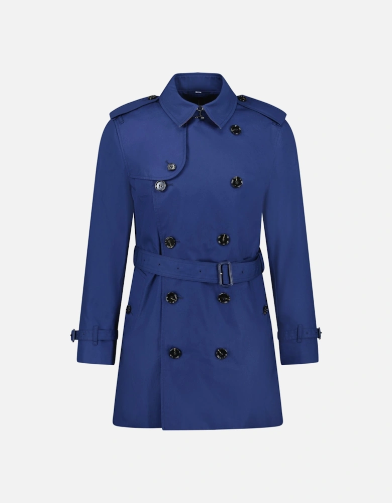 'Brockham' Double Breasted Belted Trench Jacket Navy