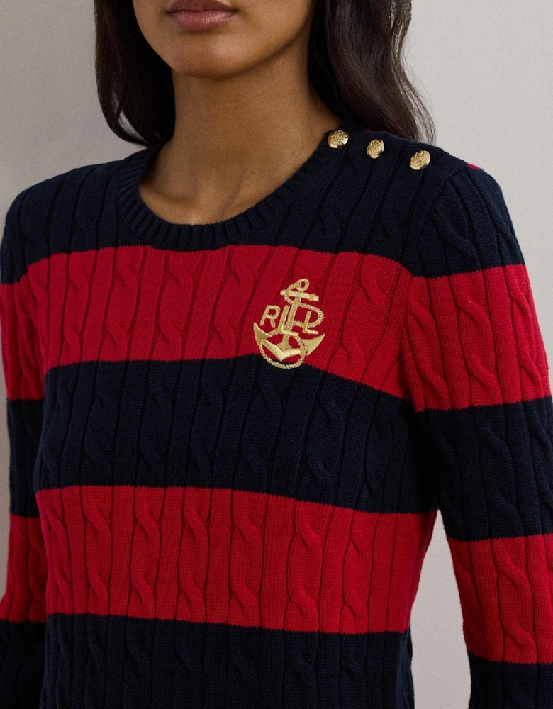 Montiva Long Sleeve Jumper - Navy