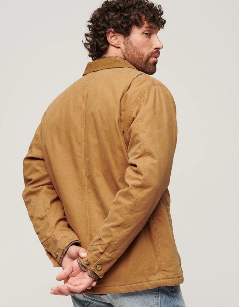 Surplus Four Pocket Chore Jacket - Brown