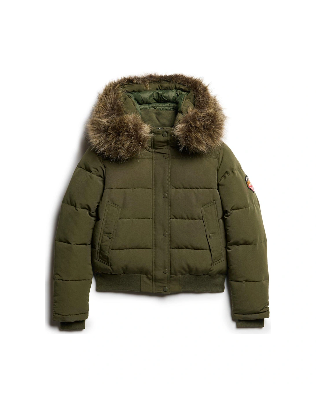 Everest Hooded Bomber Jacket - Green