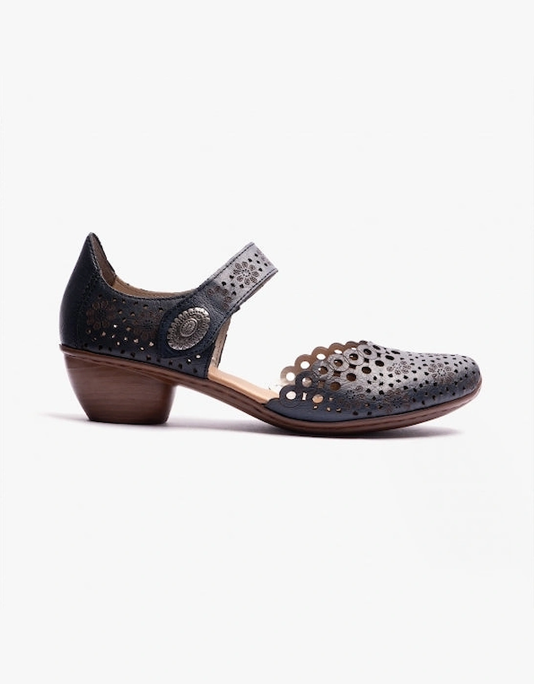 Women's Rieker 43753-14 Womens Ankle strap Sandals Deep Blue - Size: 6