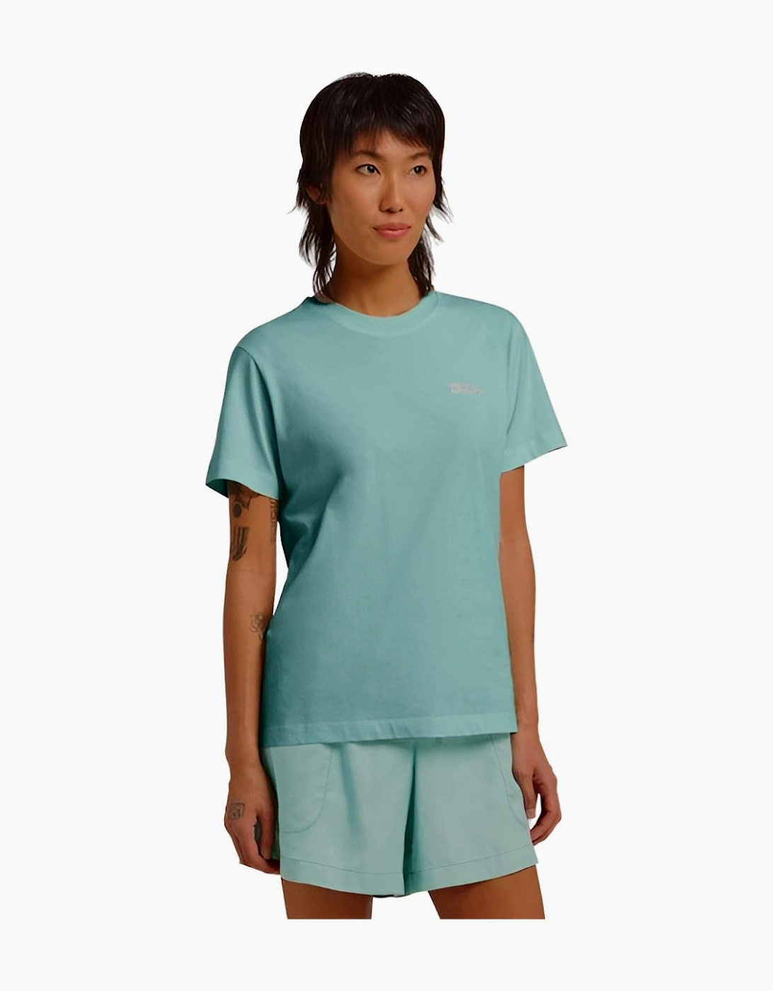 Jack Wolfskin Women's Blue Essential Cotton T-Shirt  14 L