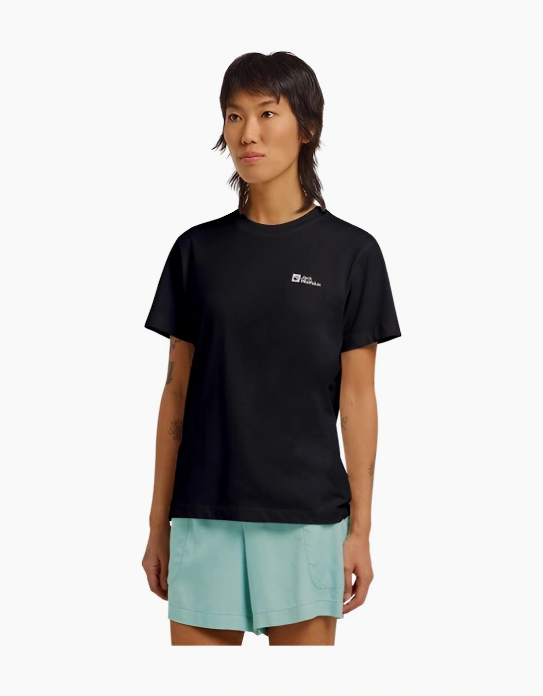 Jack Wolfskin Women's Navy Essential Cotton T-Shirt  10/8 S