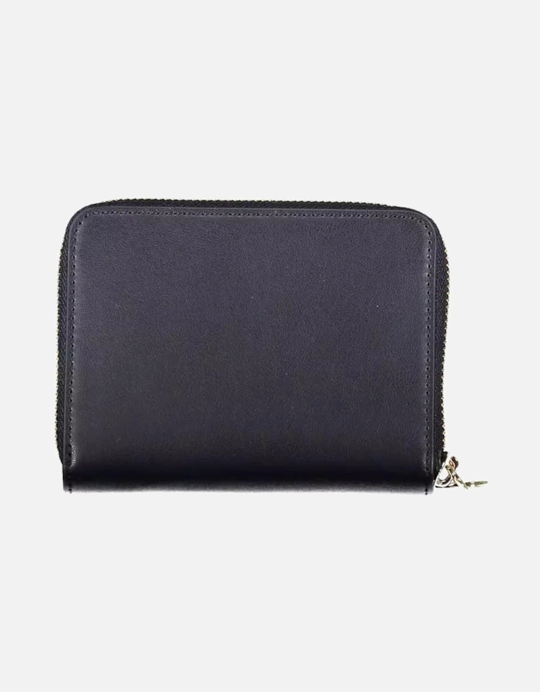Multi-Compartment Zip Wallet with Logo Women - Blue