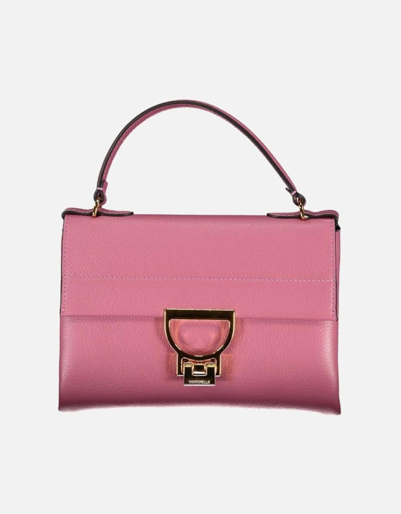 Pink Leather Handbag Women