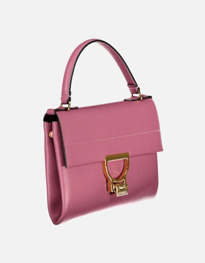 Pink Leather Handbag Women