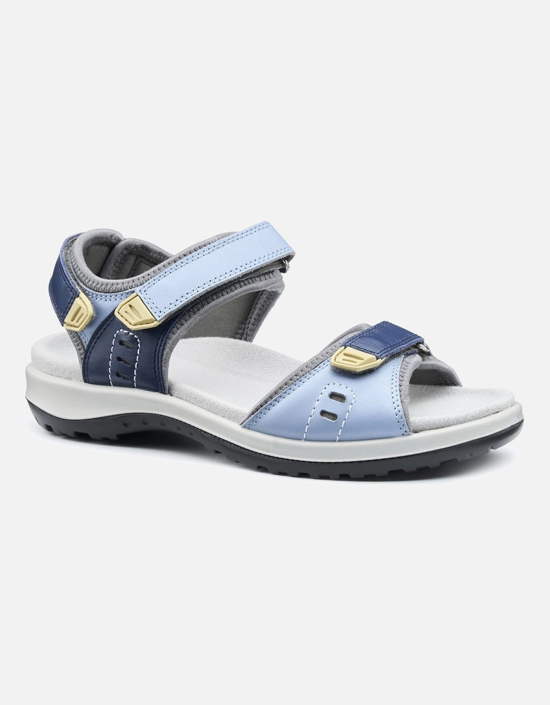 Hotter Women's Blue Walk Ii Wide Fit Sandals - Size: 7.5