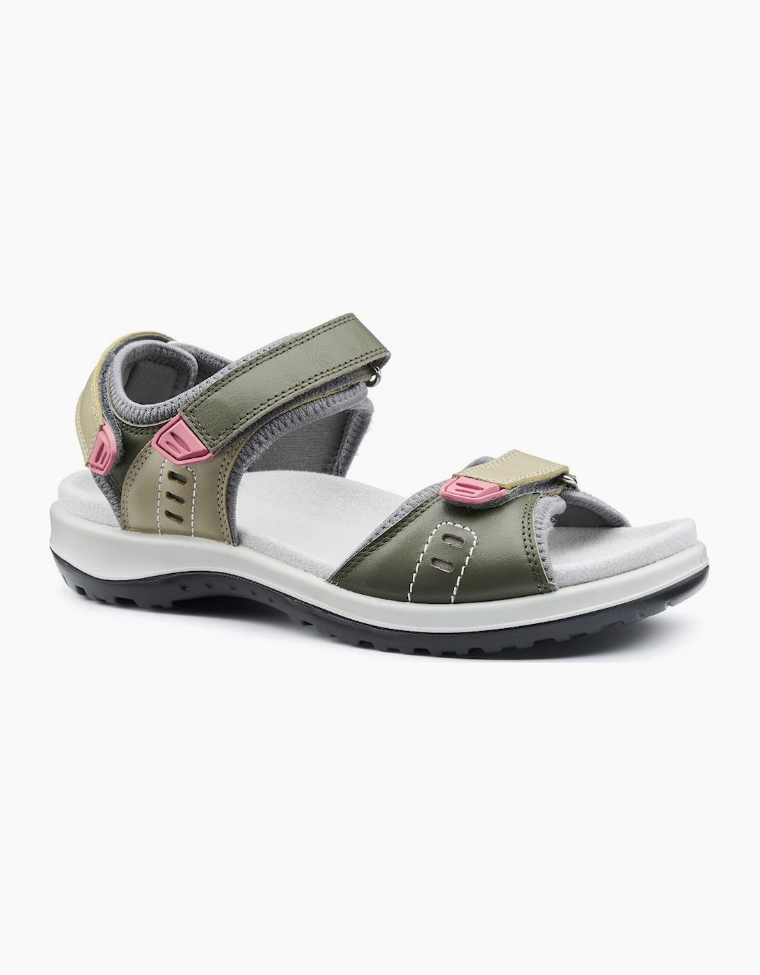 Hotter Women's Tan Walk Ii Wide Fit Sandals - Size: 5