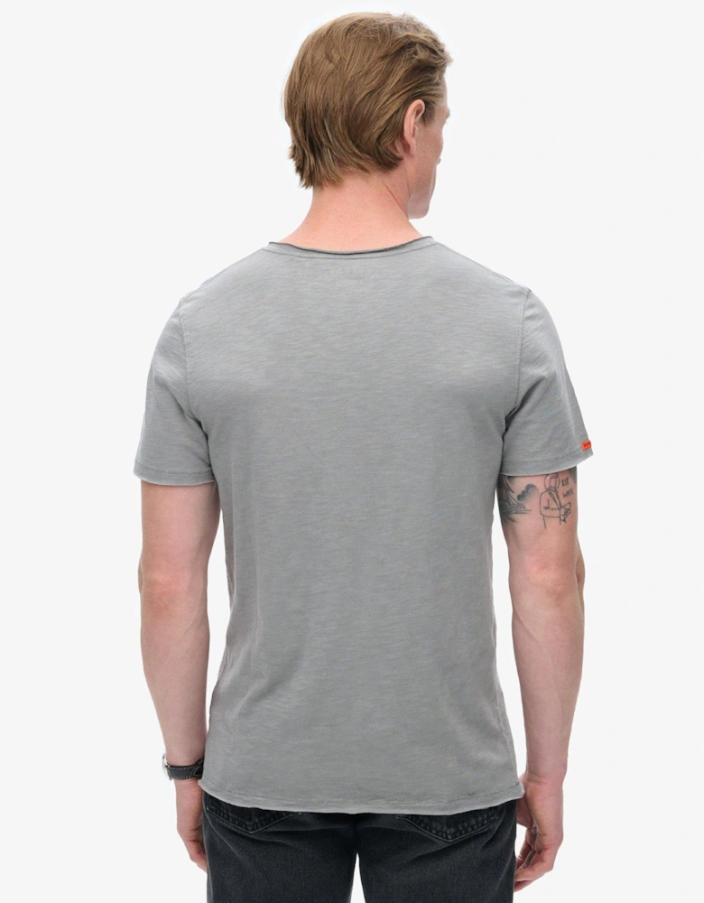 Studios Raw Edge V Neck T-shirt - Grey