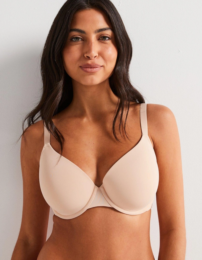 Michelle Light Padded Uw Demi Bra - Beige