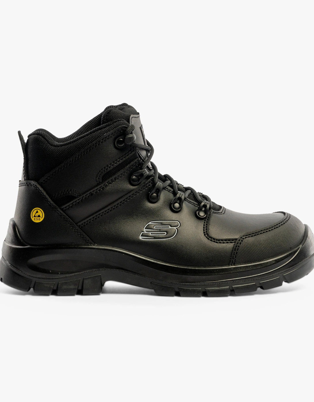 Men's Skechers Work 200187EC TROPHUS - KILRAM Mens Safety Boots Black - Size: 7.5