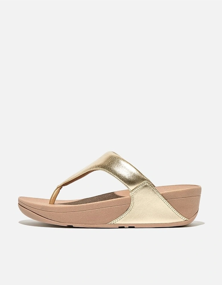 Lulu Leather Toepost Womens Flip-Flop