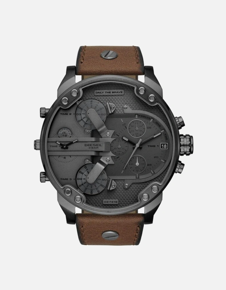 DZ7413 Mr. Daddy 2.0 Chronograph Brown Leather Men's Watch