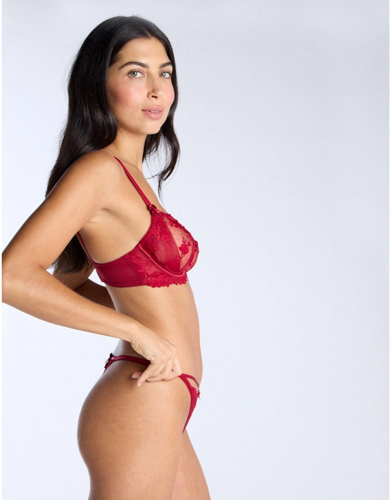 Romanza Thong - Dark Red