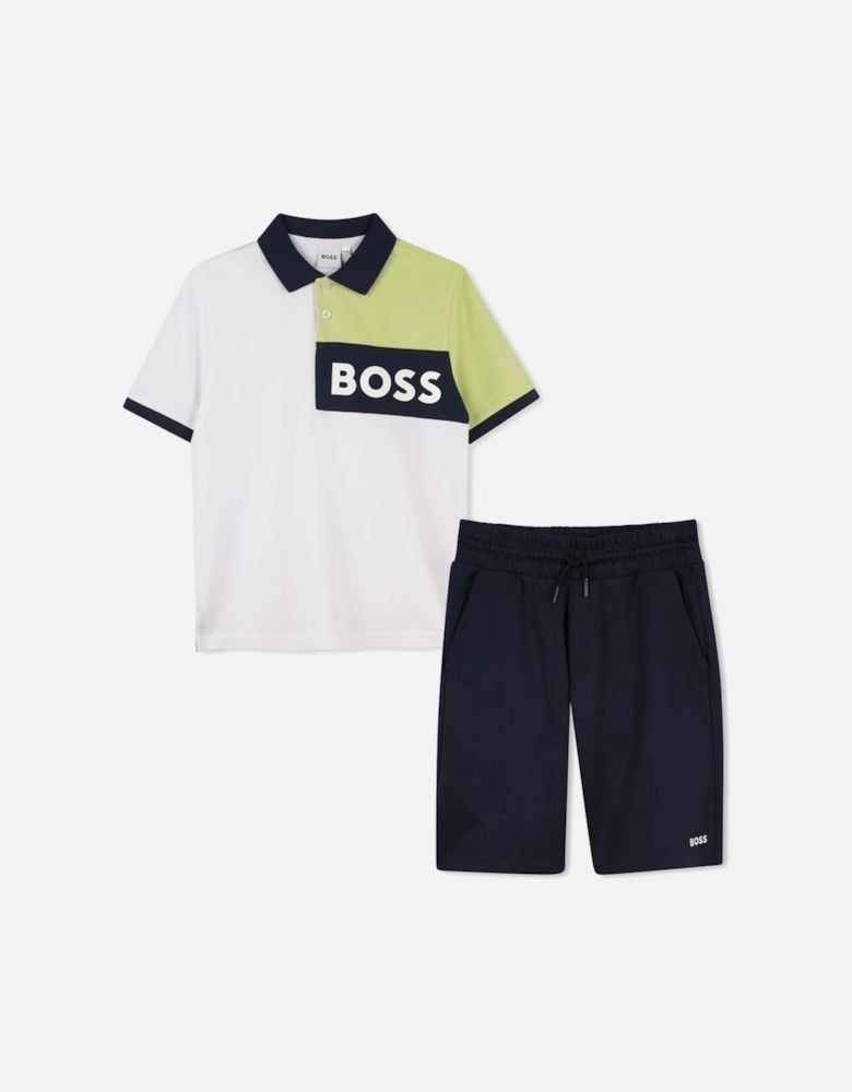 BOSS BOYS POLO SHORTS SET J52065