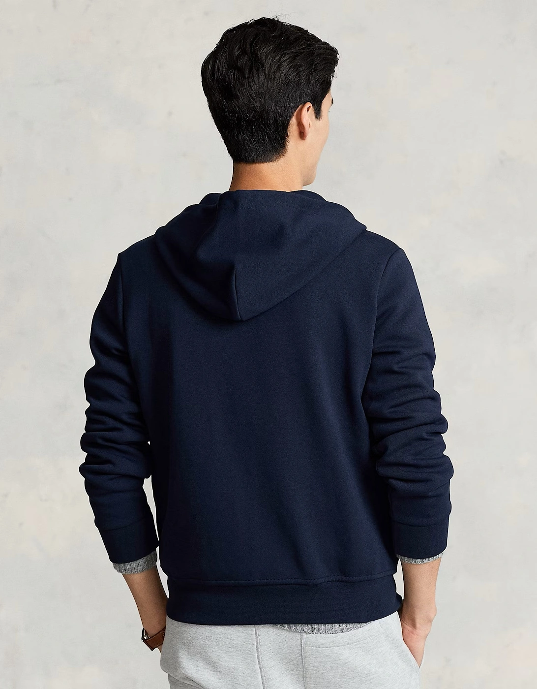 Double Knit Sweatshirt Hoody 002 Aviator Navy