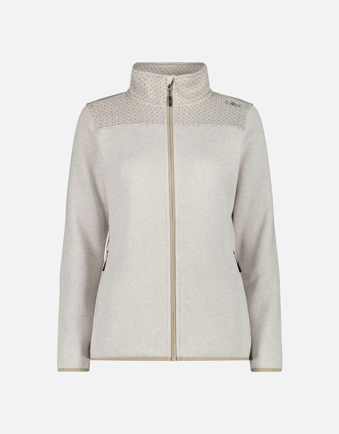 Womens Knit Tech Full Zip Fleece, 2 of 1