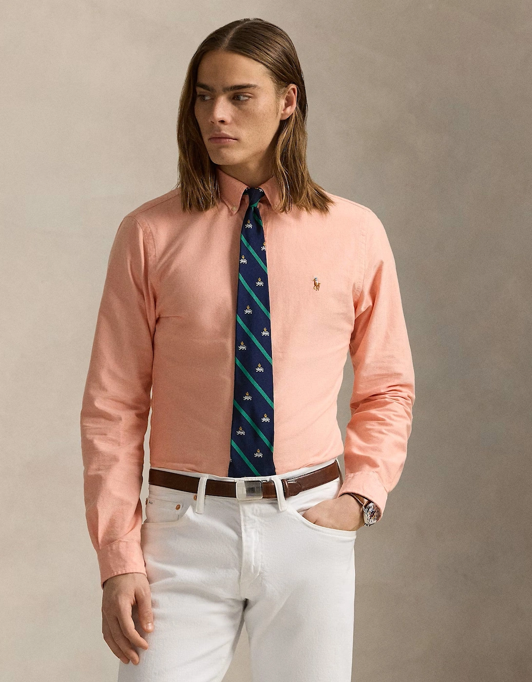 LS Classic Oxford Shirt 008 Kona Orange