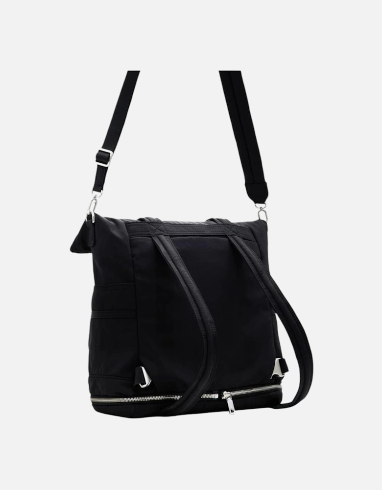 Polyurethane Women’s Backpack - Black