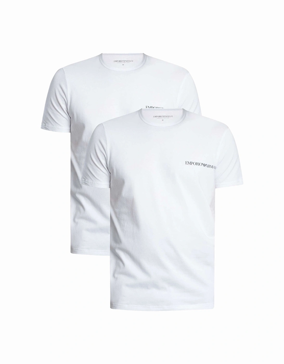 Lounge 2 Pack Stretch Cotton T-Shirt White/White, 5 of 4