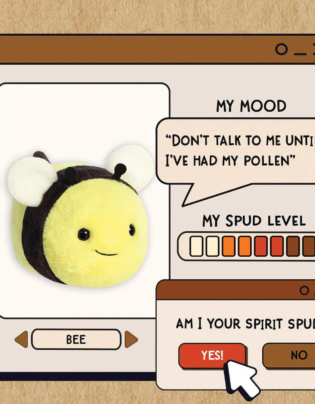 Spudsters: Bee Soft Toy