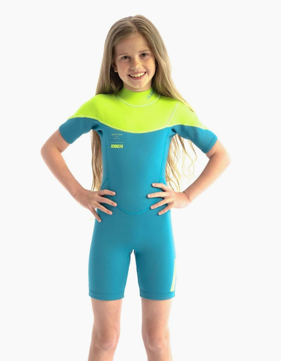 Jobe Unisex Blue/Green Boston Shorty 2Mm Shortie  Size 140 Kids