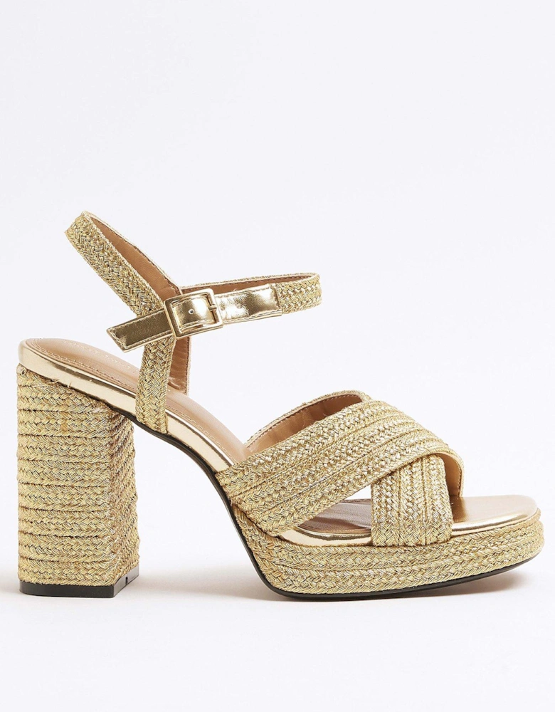 Raffia Platform Sandals