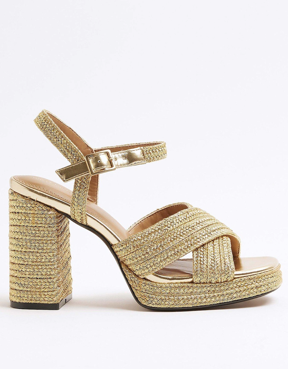 Raffia Platform Sandals, 2 of 1