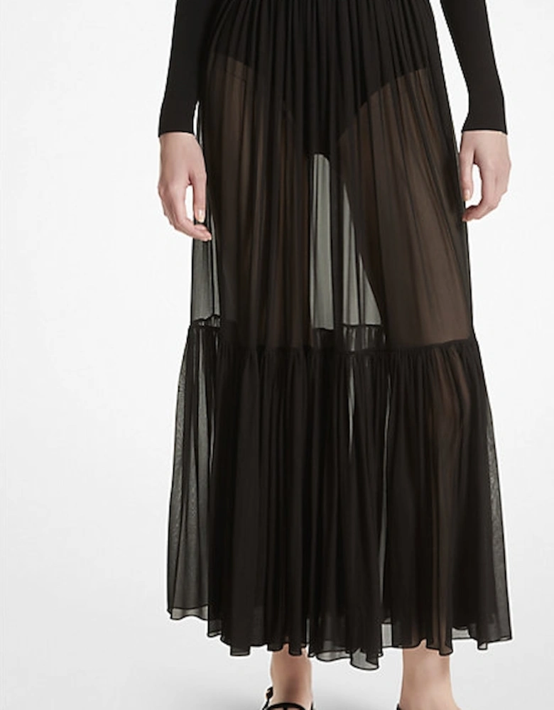 Silk Chiffon Skirt