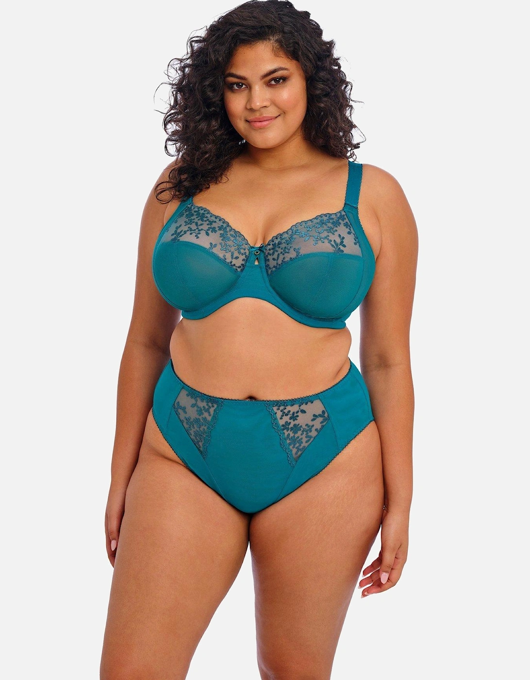 Zarla Underwired Bra - Teal, 2 of 1