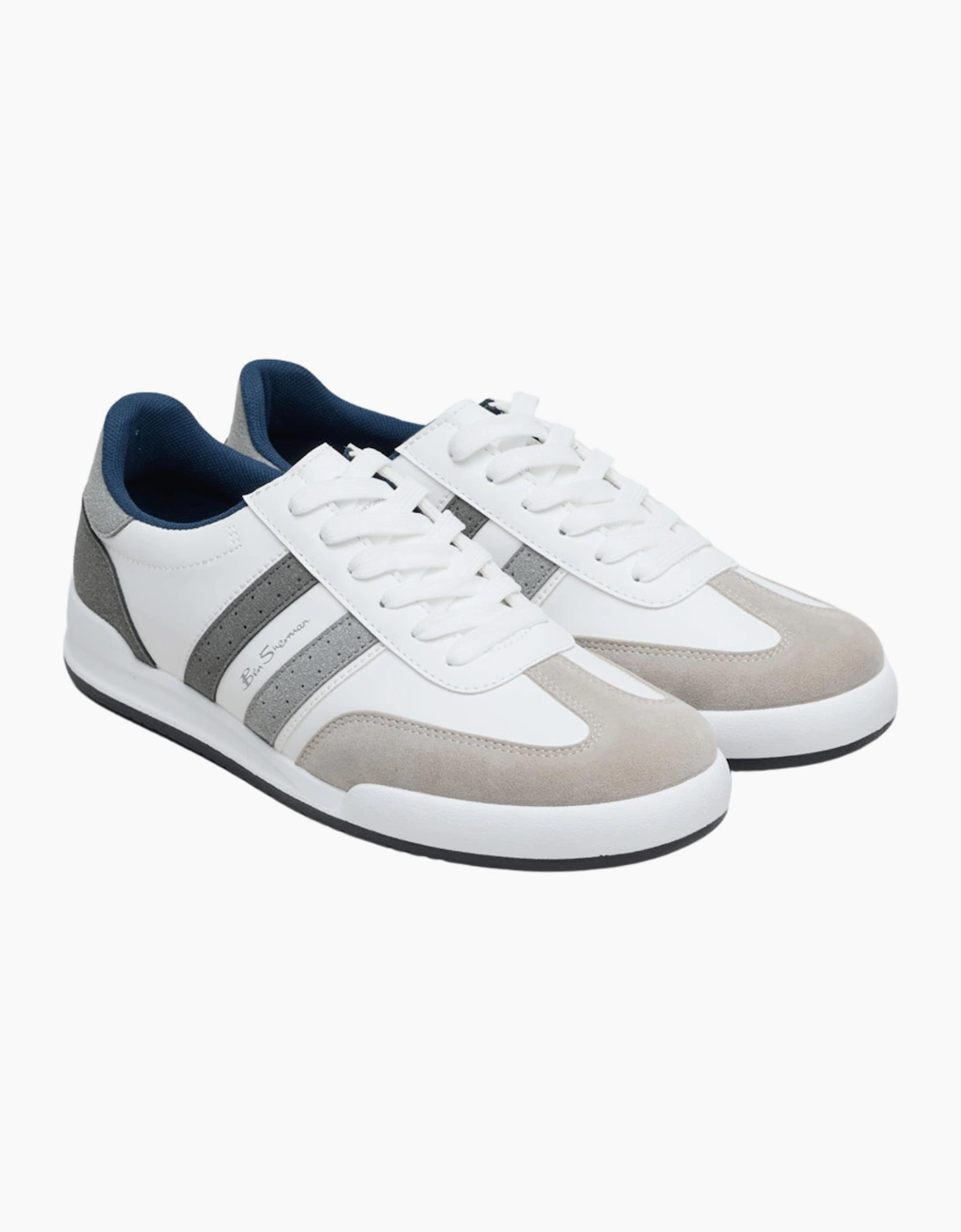 Ben Sherman Mens Sokka Trainers - Multi/White - Size 11 - Love the Sales