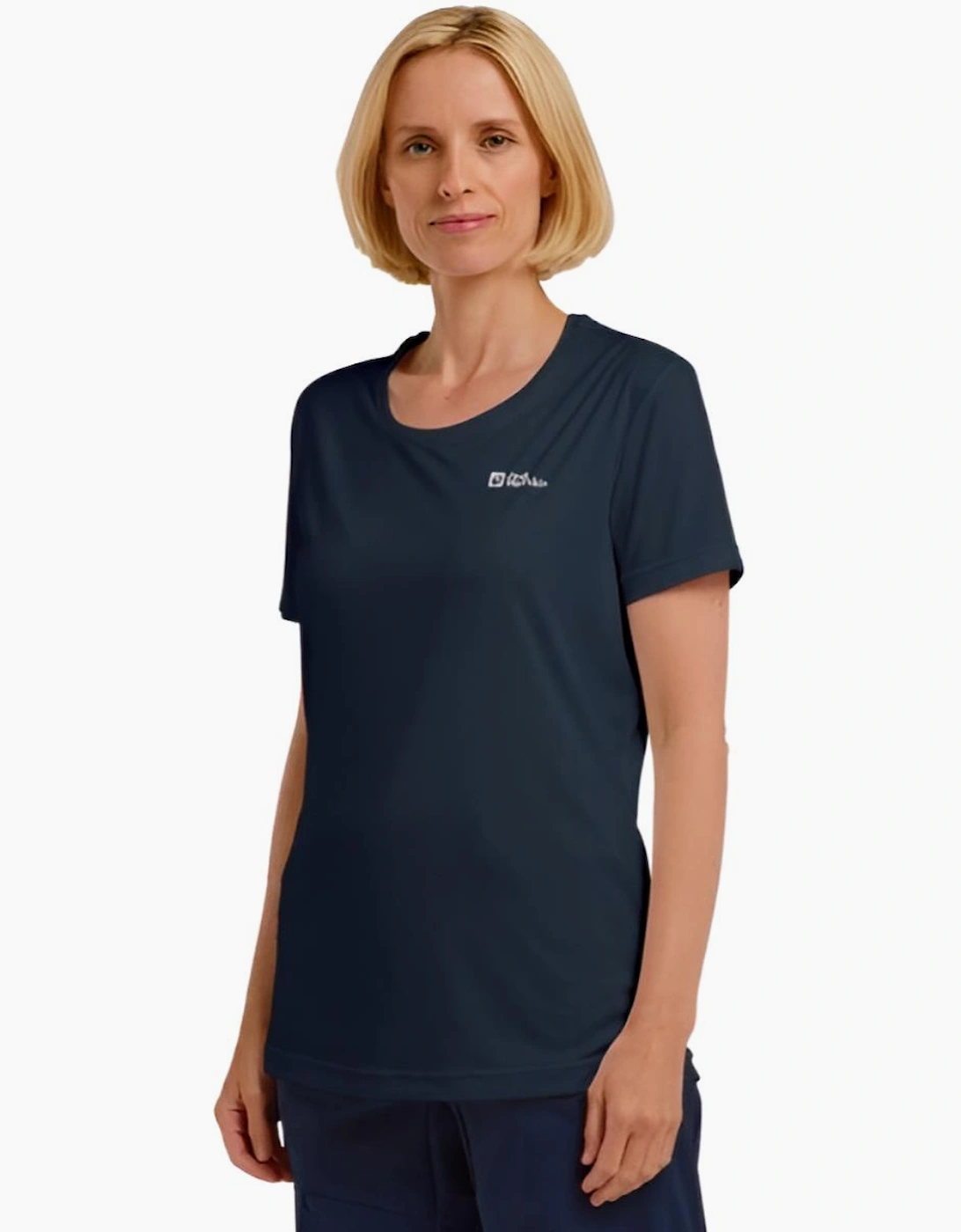 Jack Wolfskin Women's Black Tech Short Sleeve T-Shirt - : 14 L