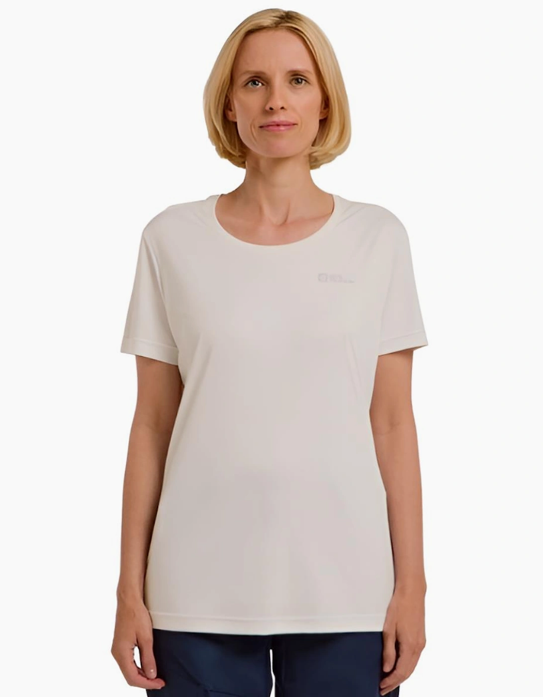 Jack Wolfskin Women's White Tech Short Sleeve T-Shirt - : 14 L