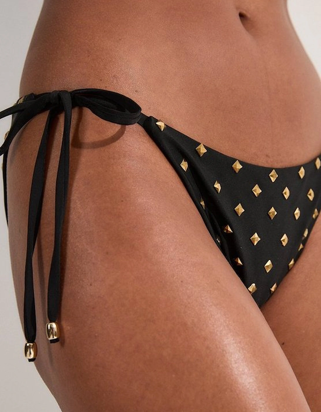 Gold Stud Bikini Bottom