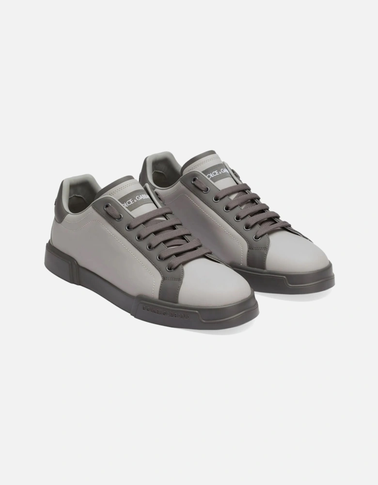 Leather Portofino Sneakers Grey