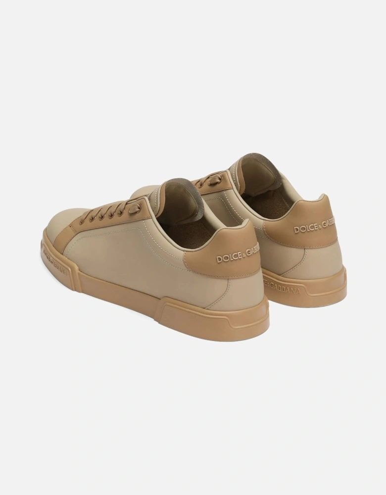 Leather Portofino Sneakers Tan