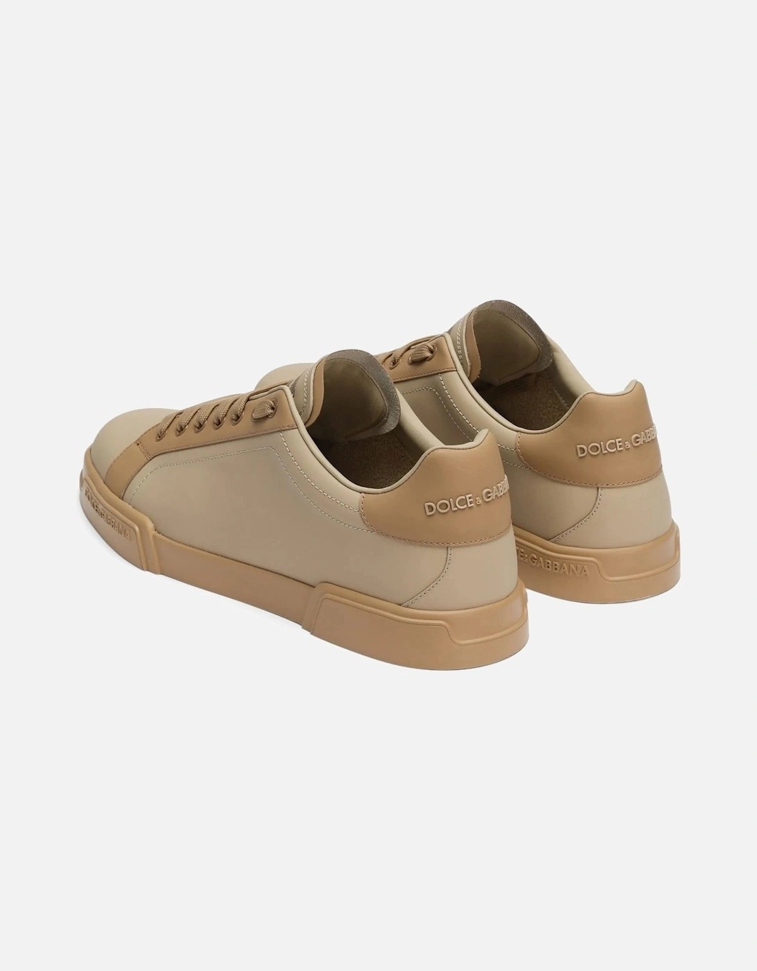 Leather Portofino Sneakers Tan