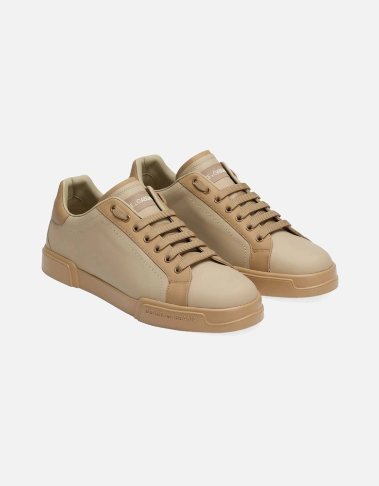 Leather Portofino Sneakers Tan