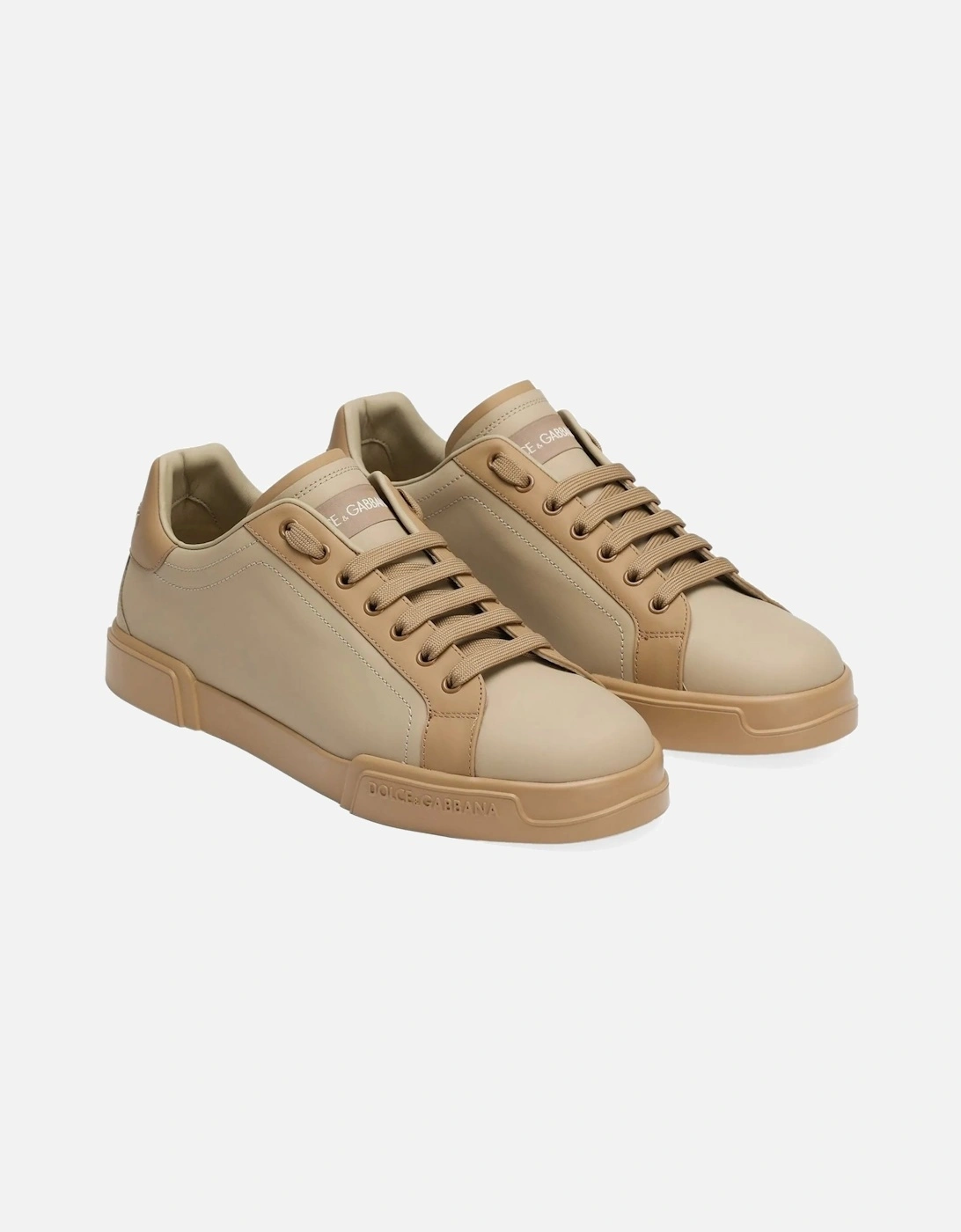 Leather Portofino Sneakers Tan