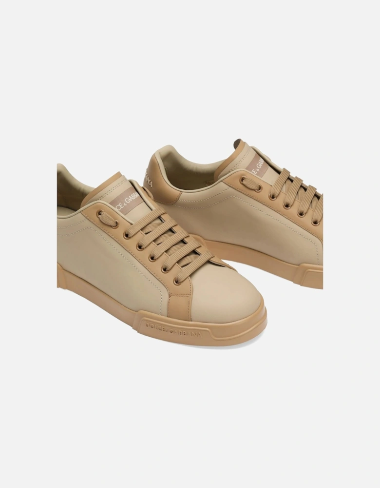 Leather Portofino Sneakers Tan